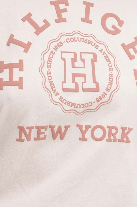 Tommy Hilfiger t-shirt bawełniany WW0WW41575 różowy
