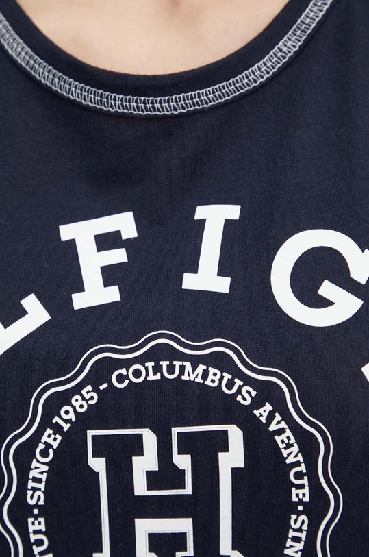 Tommy Hilfiger pamut póló WW0WW41575 sötétkék