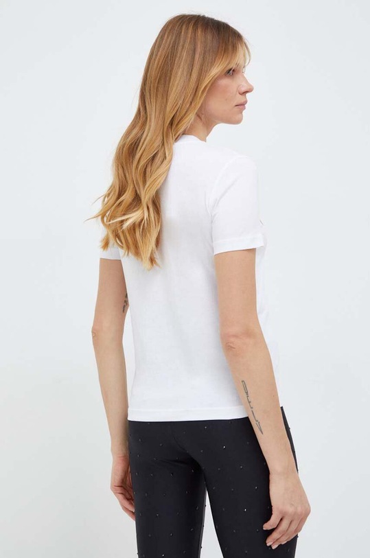 Îmbrăcăminte Versace Jeans tricou din bumbac 76HAHT04 alb