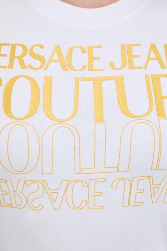 Versace Jeans Couture t-shirt 76HAHC00 biały