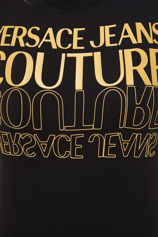 Versace Jeans Couture t-shirt 76HAHC00 czarny