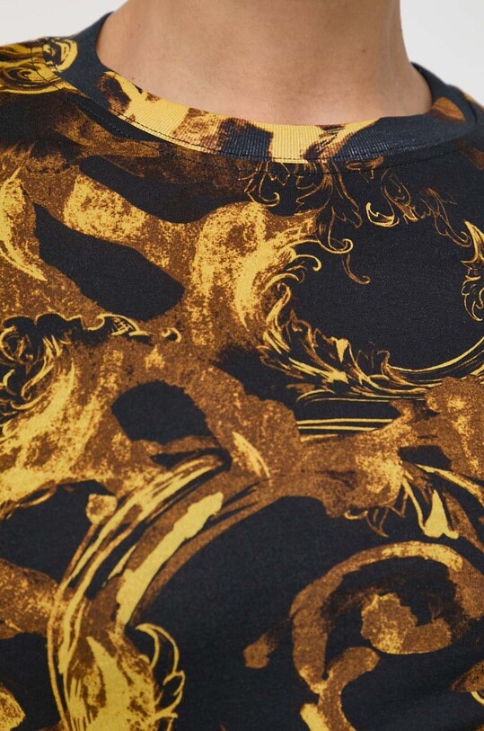 Versace Jeans Couture t-shirt bawełniany 76HAH6D8 czarny