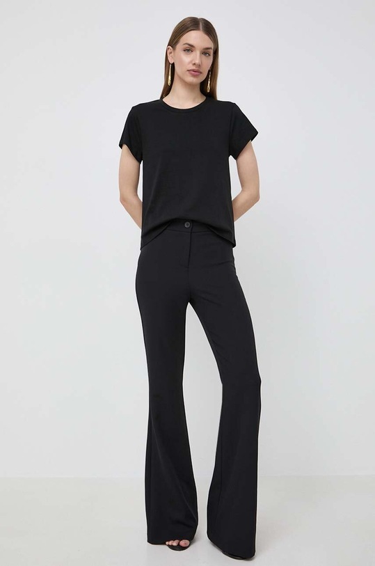 Ruházat Twinset pamut póló 241TT2140 fekete