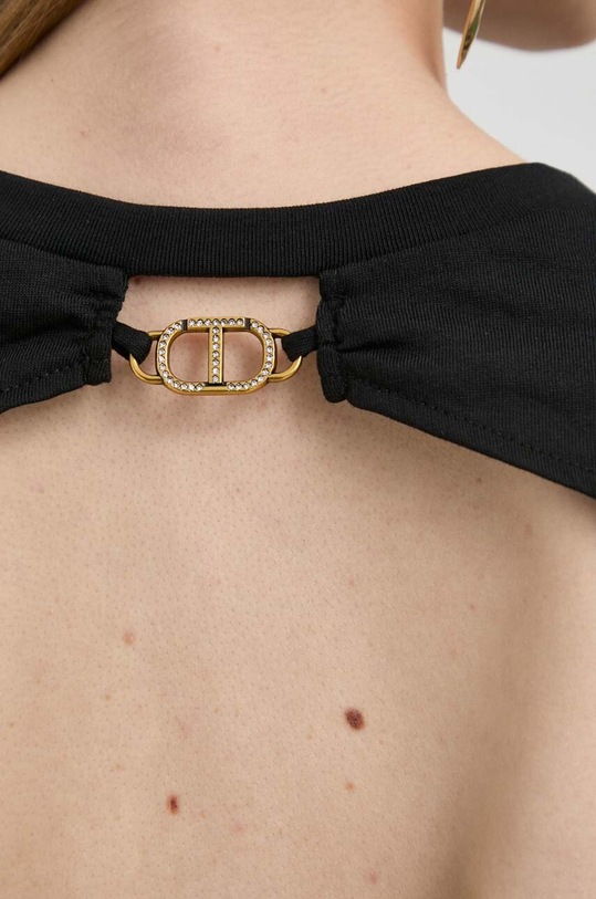 Twinset pamut póló 241TT2140 fekete