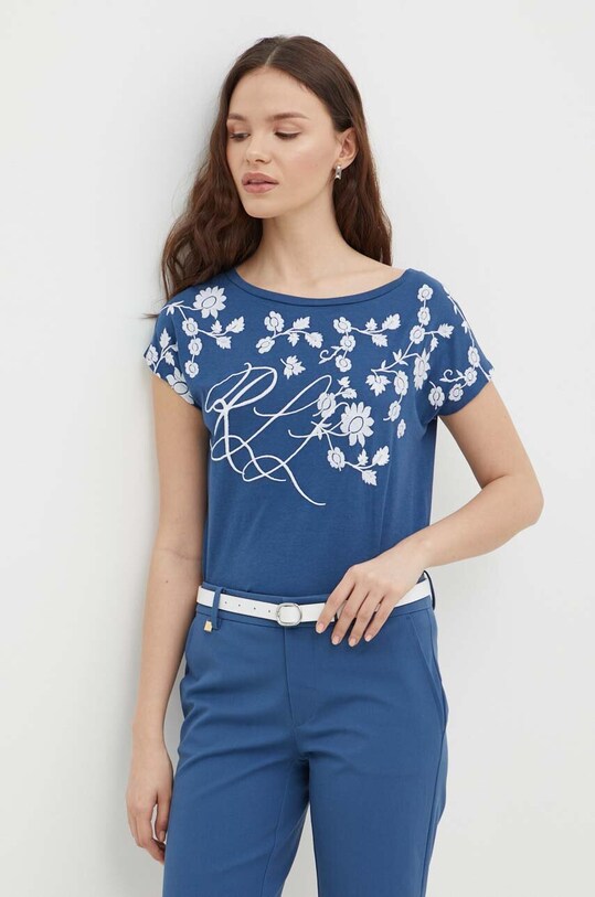 Lauren Ralph Lauren t-shirt niebieski 200933356