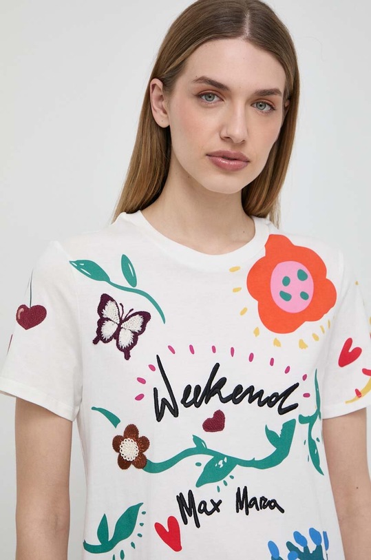 Weekend Max Mara t-shirt bawełniany biały 2415971061600