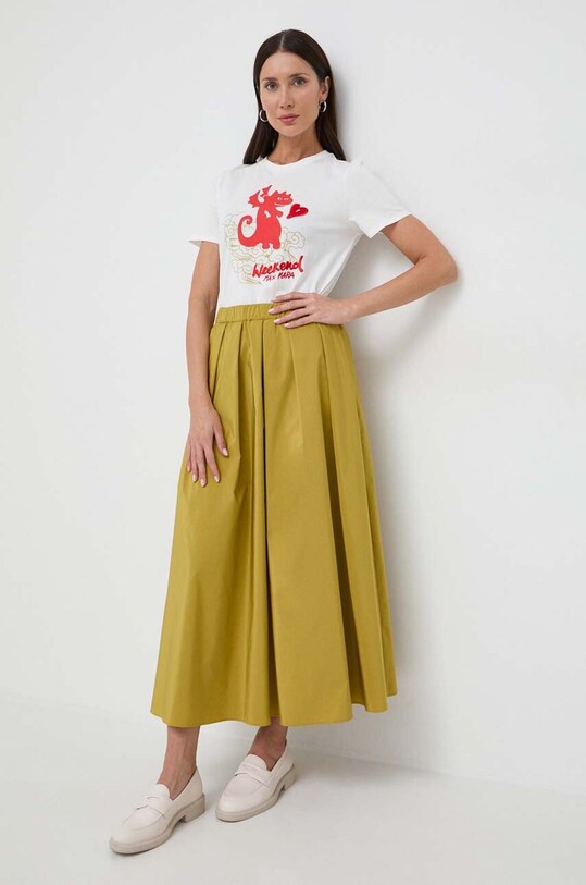 Weekend Max Mara t-shirt bawełniany 2415971061600 biały SS24