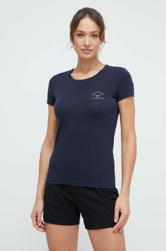 Tričko Emporio Armani Underwear nášivka námořnická modř 163139.4R223