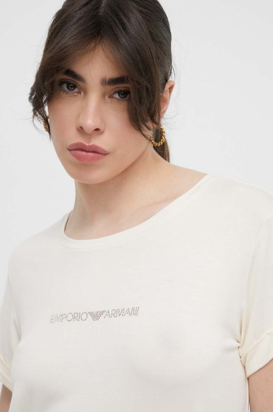 Plážové tričko Emporio Armani Underwear 262633.4R314 béžová SS24
