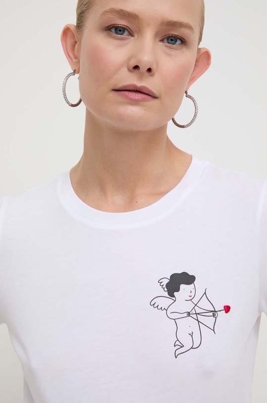 Marella t-shirt bawełniany biały 2413971034200