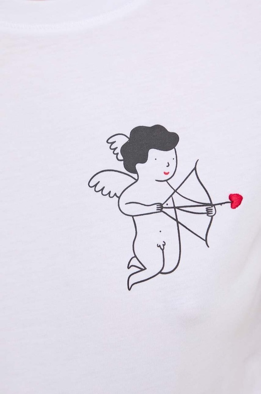 Marella t-shirt bawełniany 2413971034200 biały