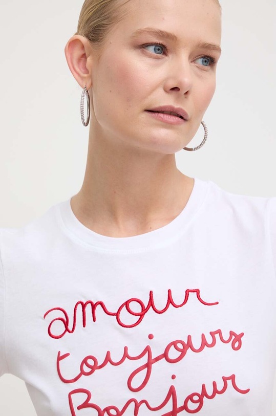 Marella t-shirt bawełniany biały 2413971034200