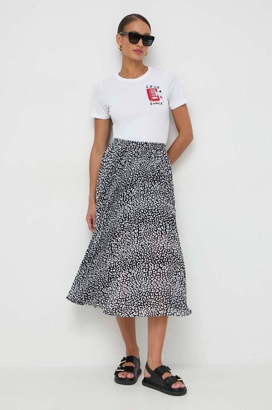 Marella t-shirt bawełniany 2413971034200 biały SS24