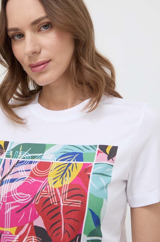 Marella t-shirt bawełniany biały 2413971084200