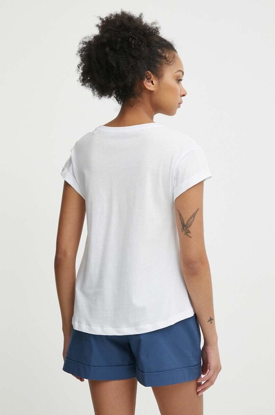 Îmbrăcăminte Pepe Jeans tricou din bumbac JANET PL505836 alb