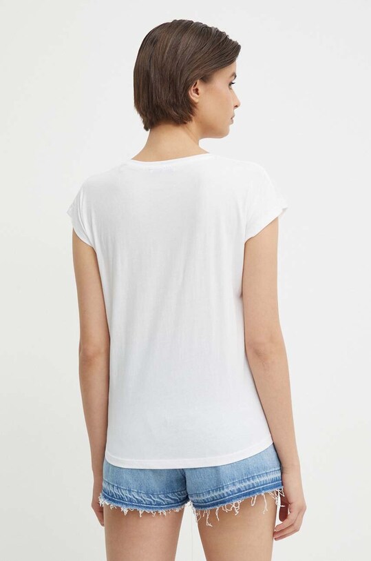 Îmbrăcăminte Pepe Jeans tricou din bumbac LILITH PL505837 alb