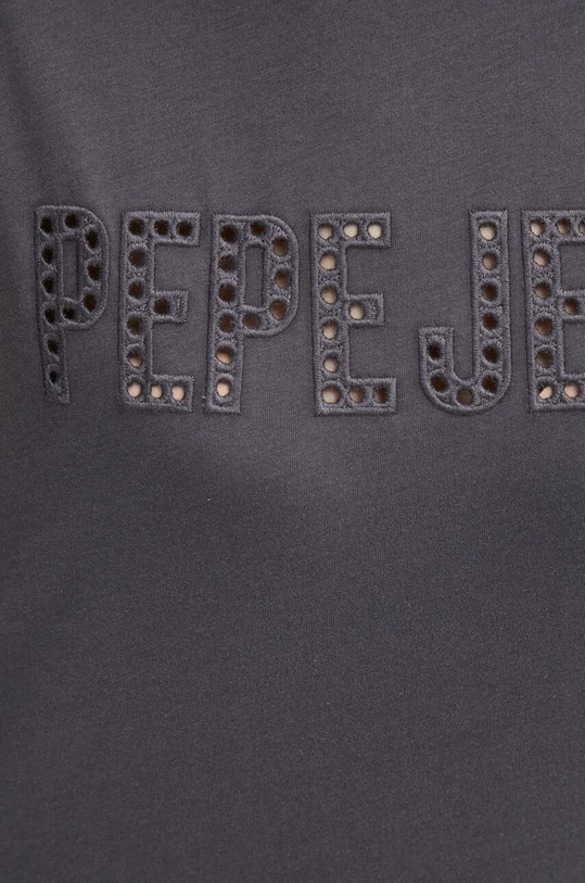 Хлопковая футболка Pepe Jeans LILITH PL505837 серый