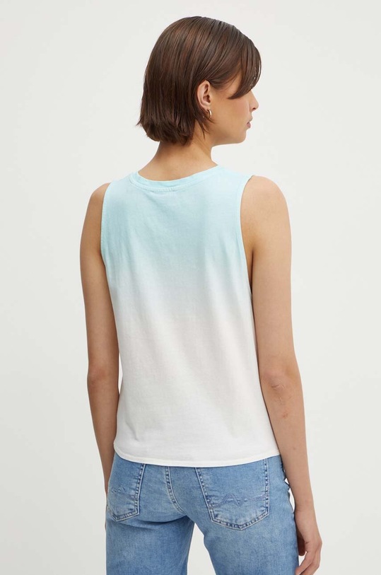 Îmbrăcăminte Pepe Jeans top din bumbac LAVENDER PL505838 turcoaz