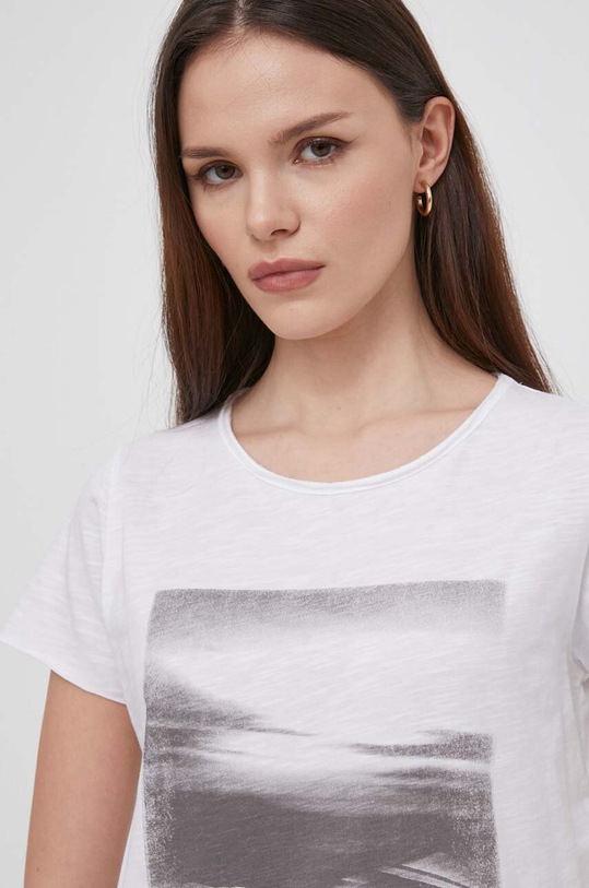 Памучна тениска Pepe Jeans KORA бял PL505841