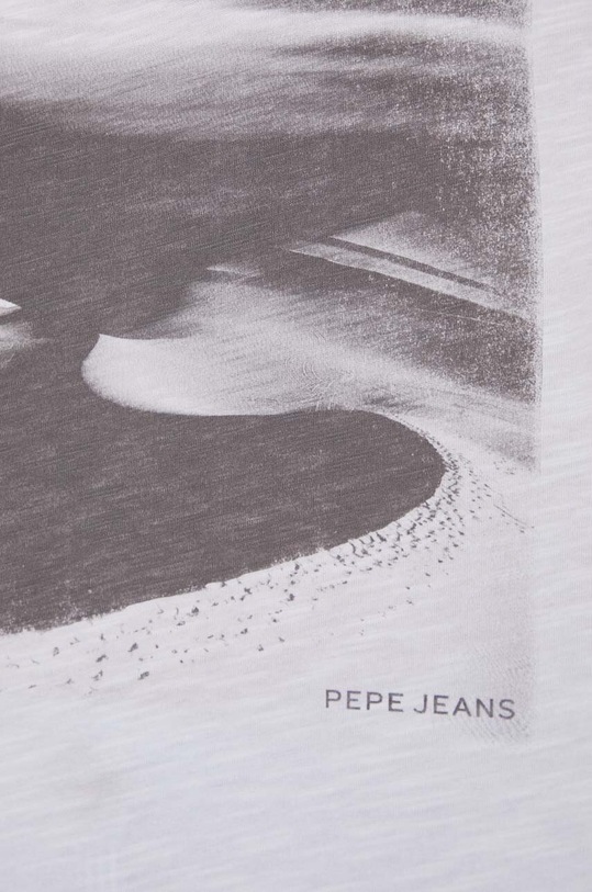 Памучна тениска Pepe Jeans KORA PL505841 бял