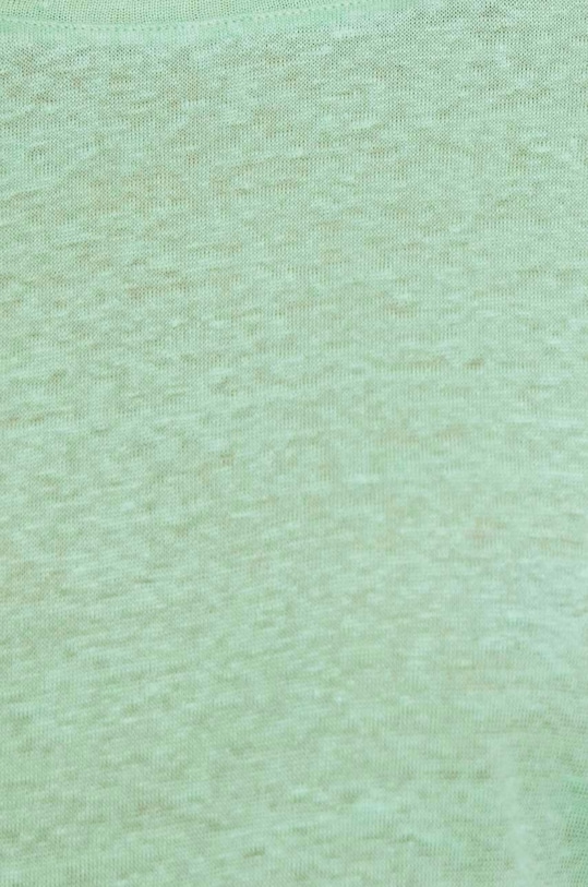 Pepe Jeans t-shirt lniany zielony PL505843