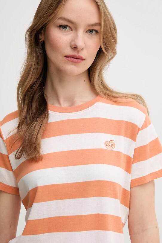 Pepe Jeans tricou din bumbac portocaliu PL505845