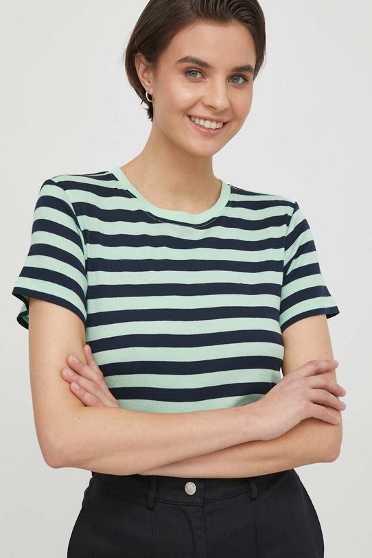 Bavlnené tričko Pepe Jeans JINX zelená PL505845