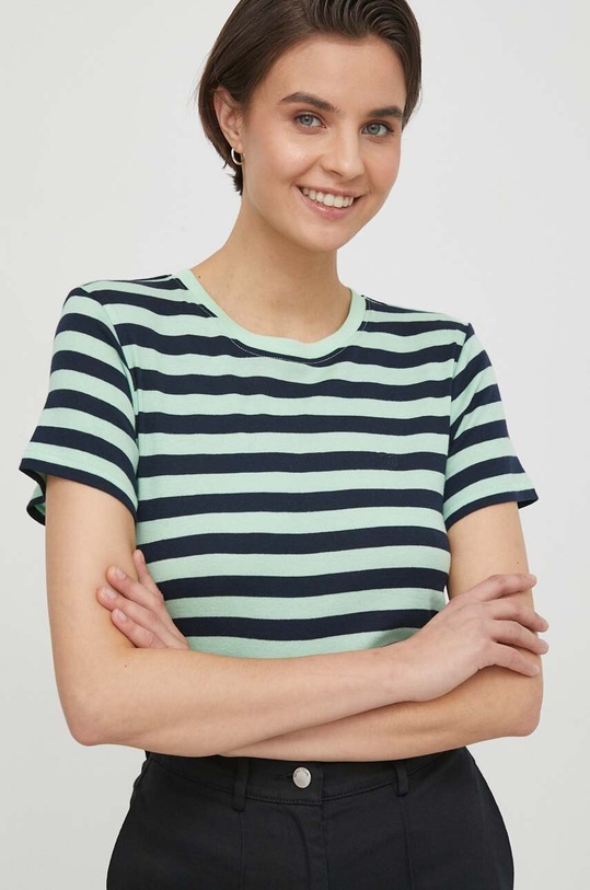 Bavlněné tričko Pepe Jeans JINX zelená PL505845