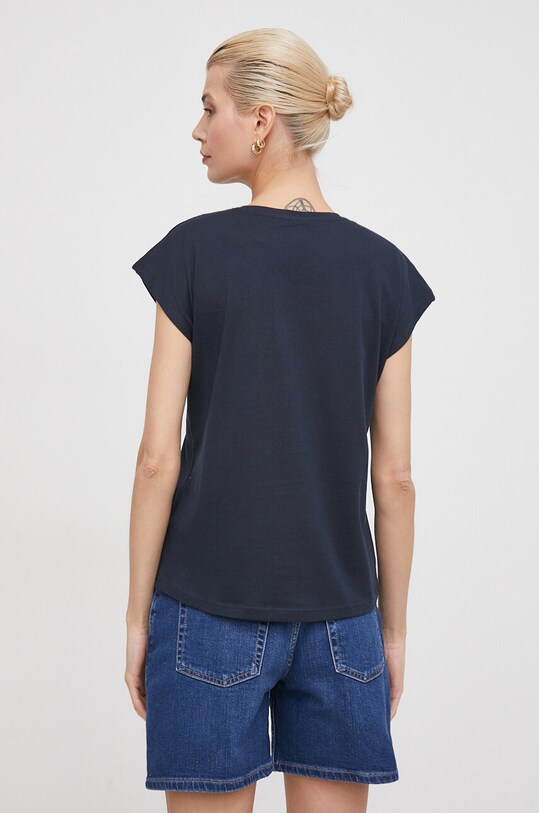 Одежда Хлопковая футболка Pepe Jeans LORY PL505853 тёмно-синий