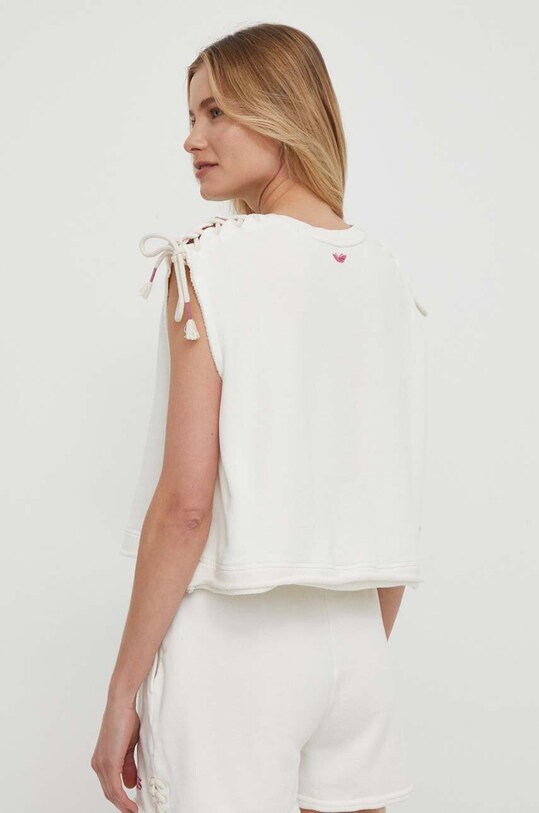 Oblečenie Bavlnený top Pepe Jeans Kendall PL581424 béžová