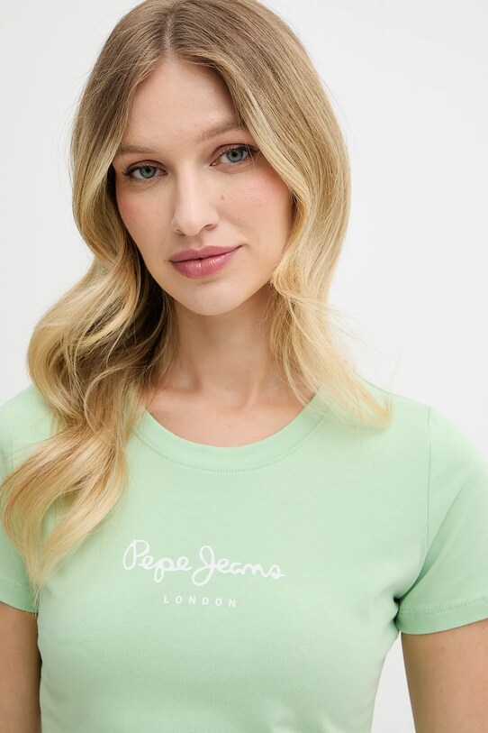 Pepe Jeans t-shirt NEW VIRGINIA SS N zöld PL505202