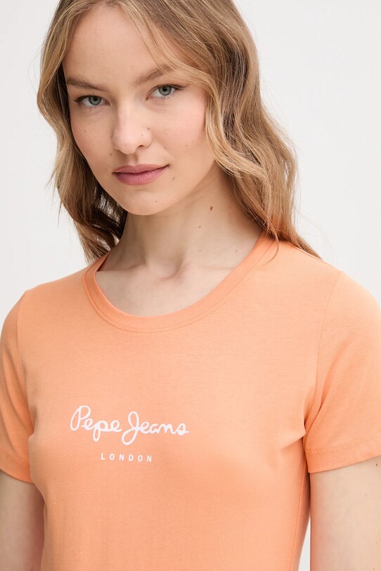 Pepe Jeans t-shirt NEW VIRGINIA SS N pomarańczowy PL505202