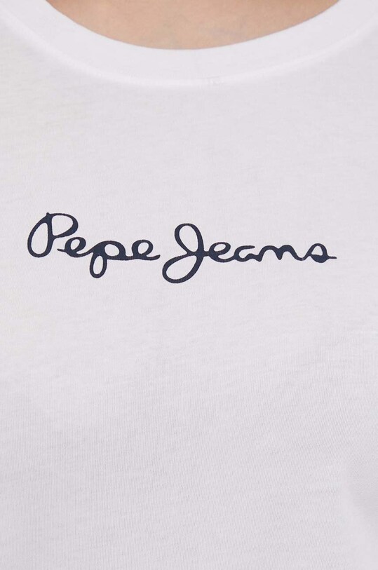 Хлопковая футболка Pepe Jeans LORETTE PL505827 белый