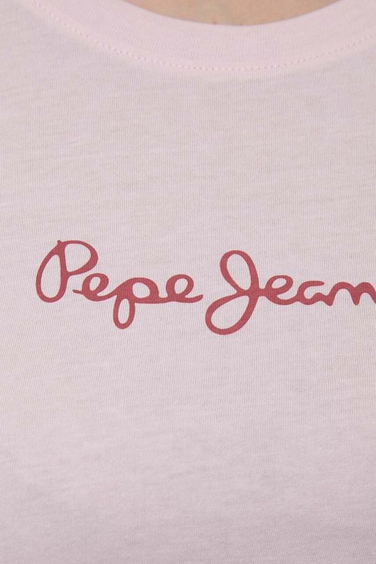 Pamučna majica Pepe Jeans LORETTE PL505827 roza