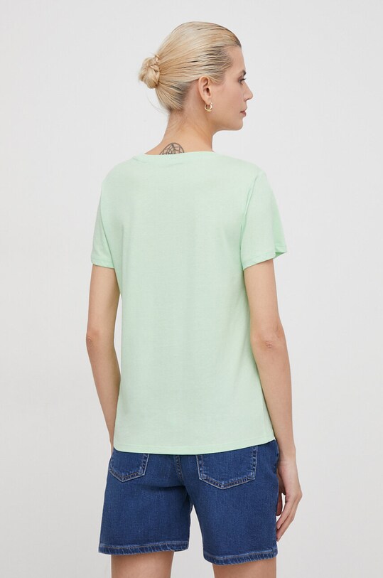 Одежда Хлопковая футболка Pepe Jeans LORETTE PL505827 зелёный