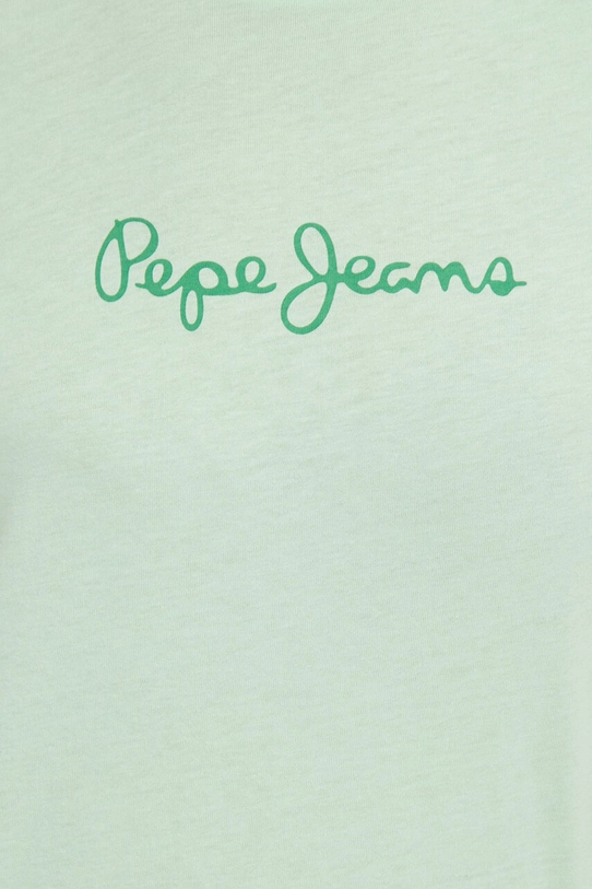 Pepe Jeans t-shirt bawełniany LORETTE PL505827 zielony