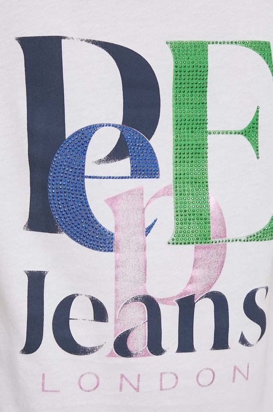 Pepe Jeans t-shirt bawełniany Jazzy PL505828 biały