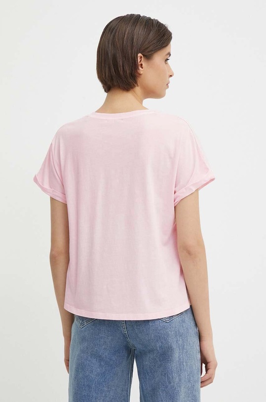 Pepe Jeans tricou din bumbac LIU PL505832 roz SS24