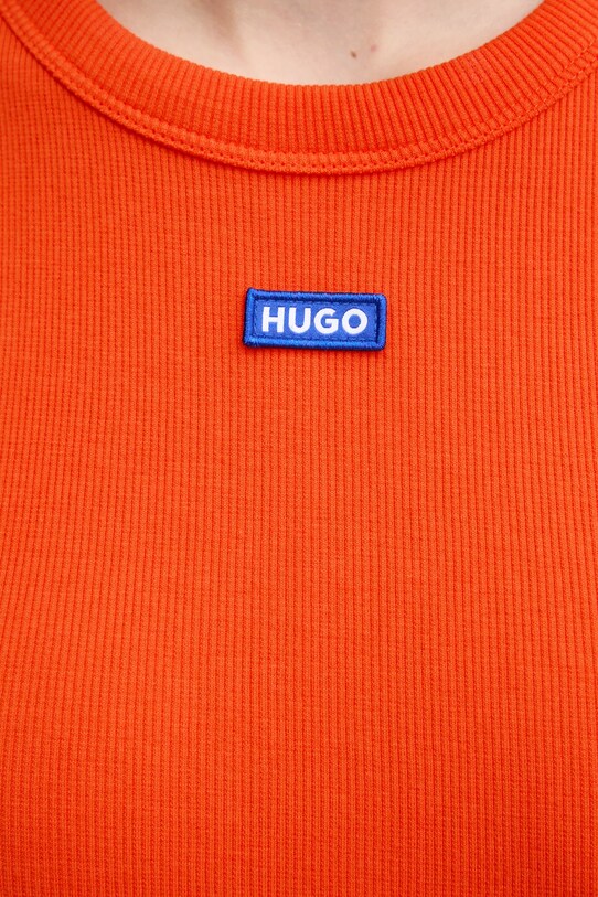 HUGO Blue top 50508857 pomarańczowy