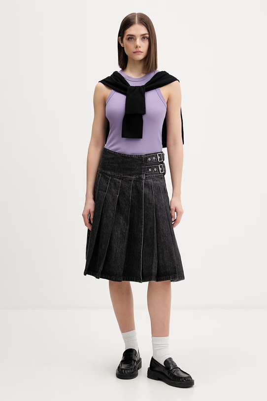 Hugo Blue top Easy Tank_B 50508857 fioletowy AA00