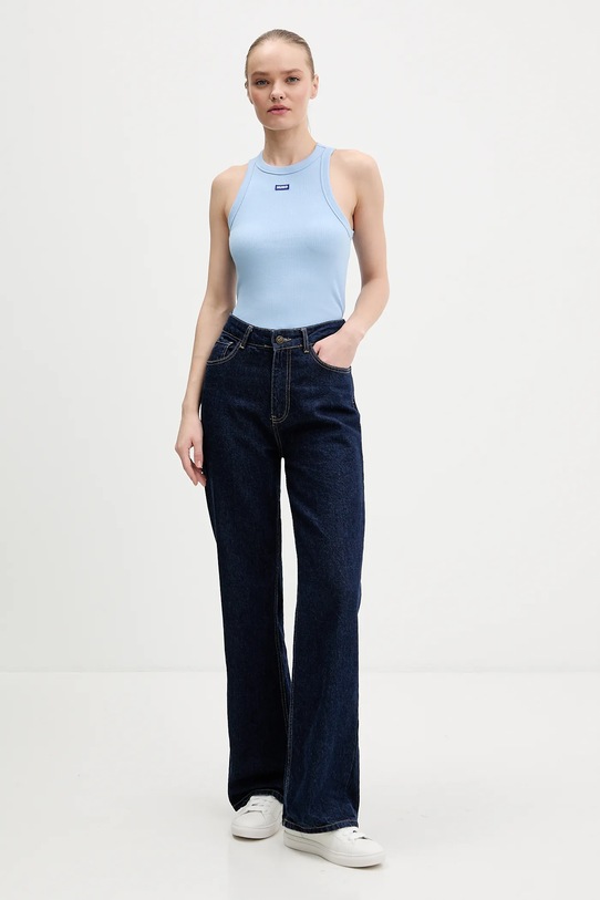 Hugo Blue top Easy Tank_B 50508857 niebieski AA00