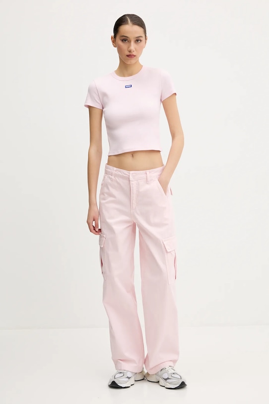 Футболка Hugo Blue 50510749 рожевий AA00