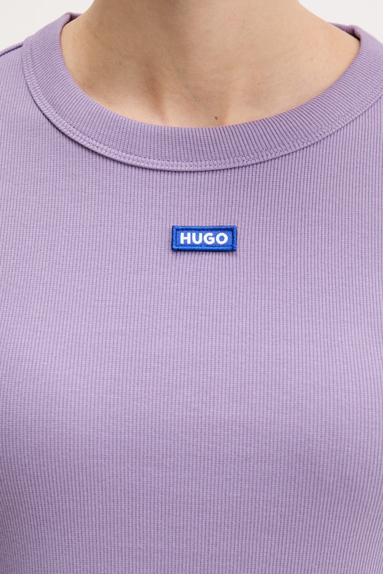 Μπλουζάκι Hugo Blue Baby Tee_B 50510749 μωβ