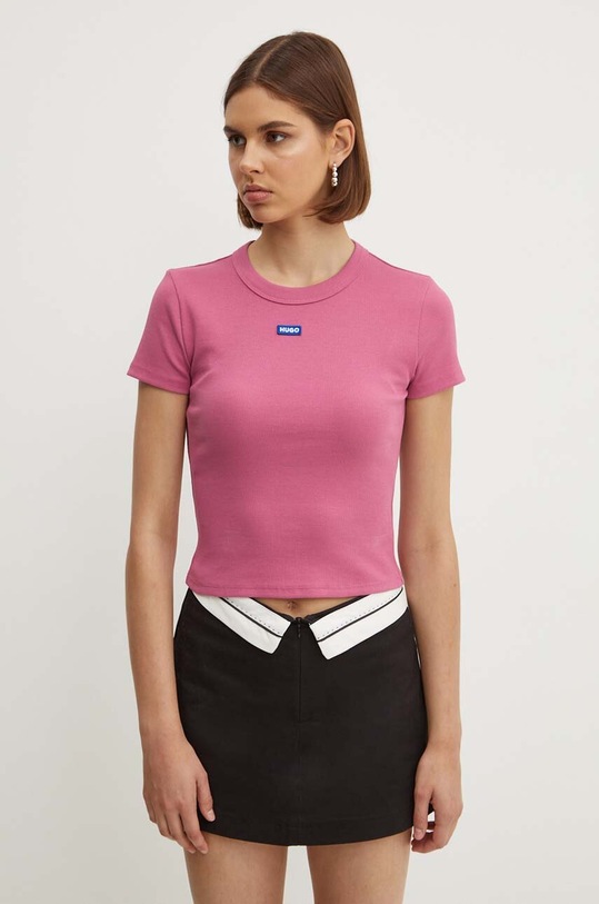 Hugo Blue tricou imprimeu roz 50510749