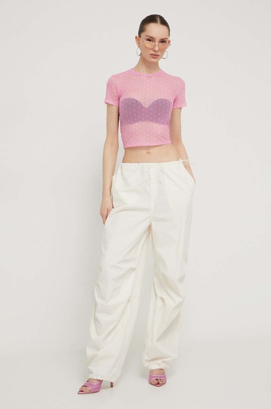 Tričko Hugo Blue 50510873 růžová SS24