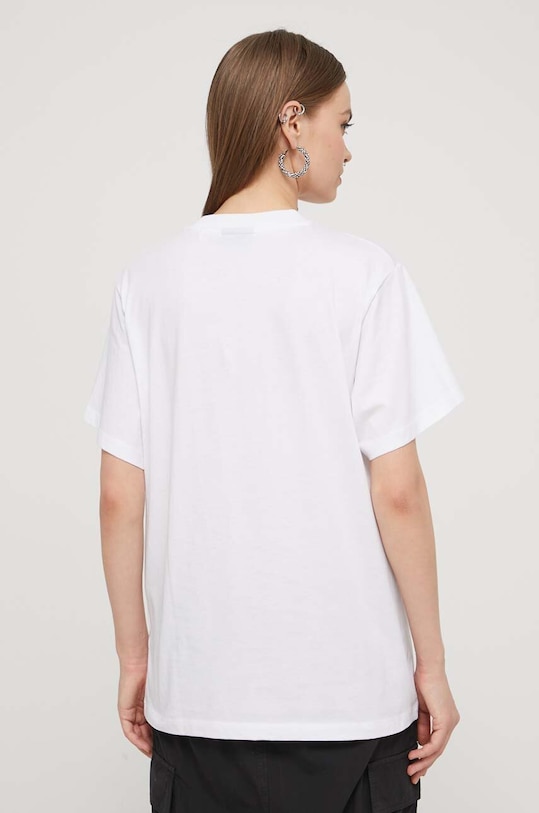 Oblečení Bavlněné tričko Hugo Blue 50518139 bílá