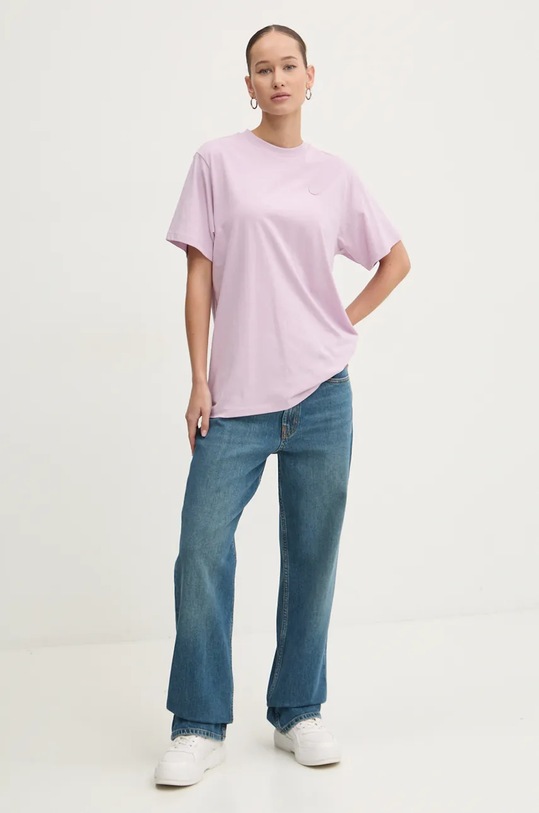 Hugo Blue tricou din bumbac 50518139 violet AW25