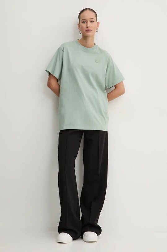 Hugo Blue tricou din bumbac 50518139 verde SS25