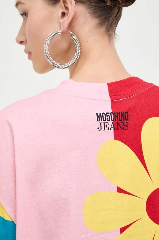 Moschino Jeans tricou din bumbac 0704.3262 multicolor