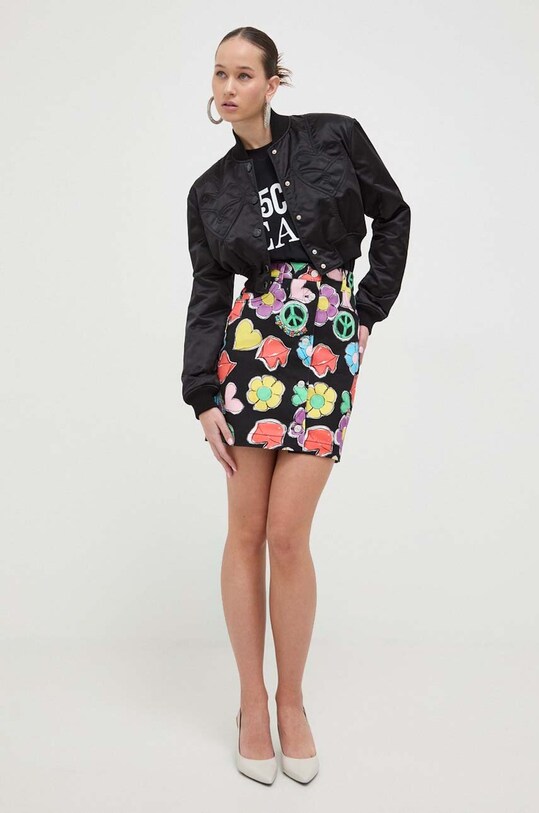 Bavlněné tričko Moschino Jeans 0712.3262 černá SS24